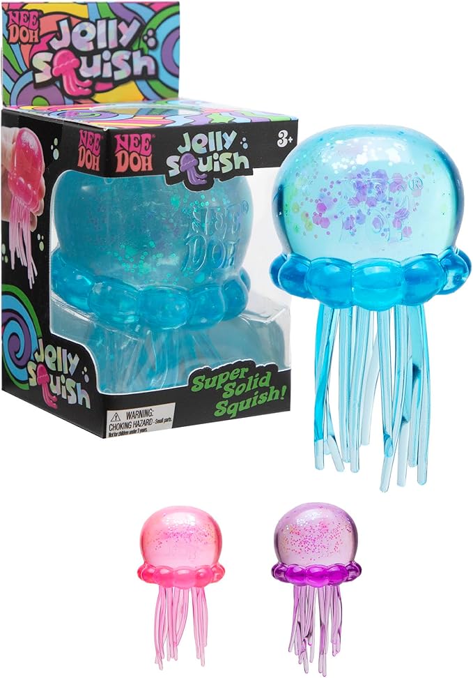 Schylling Needoh Jelly Squish - Sensory Squeeze Toy - Colors May Vary