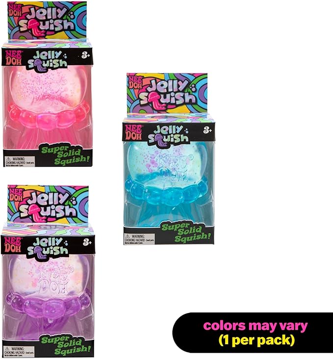 Schylling Needoh Jelly Squish - Sensory Squeeze Toy - Colors May Vary