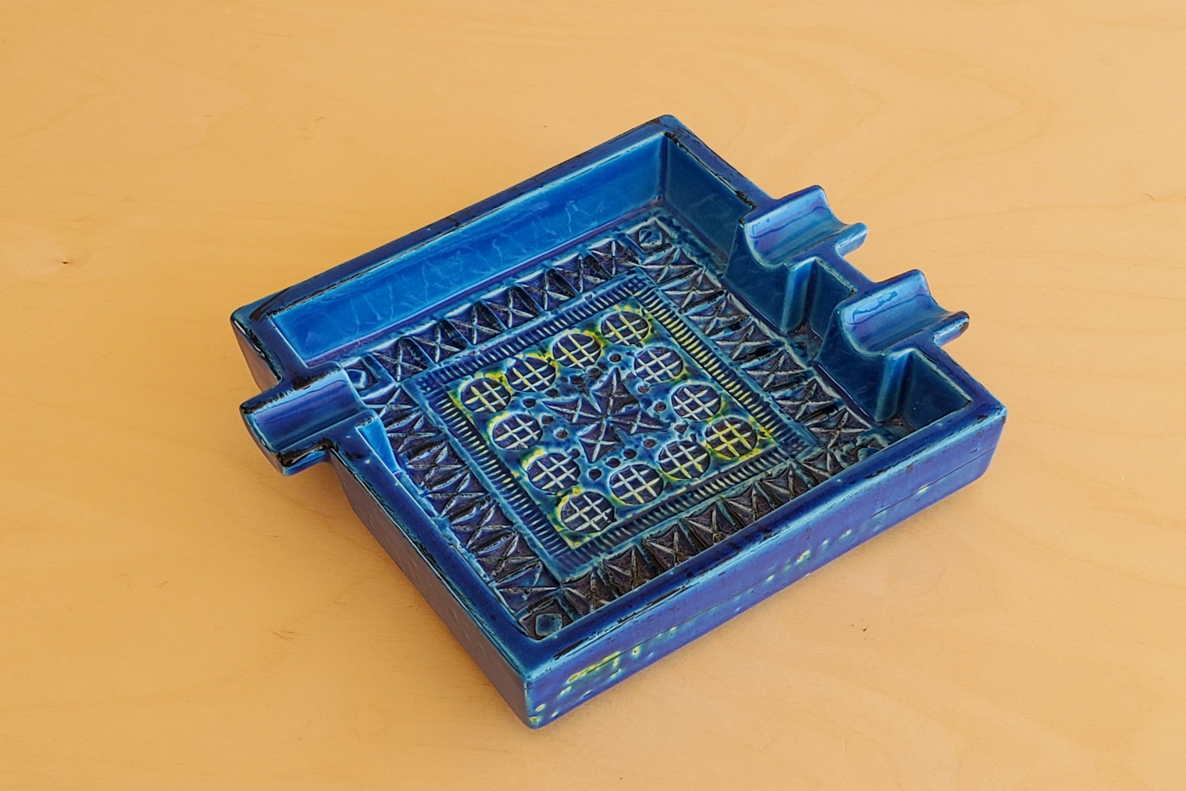 Rimini Blu Quadro Ashtray